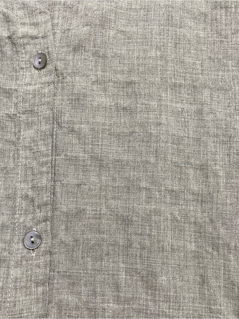 Eileen Fisher Light Gray organic cotton Button-Front  Midi Dress shirtdress 2X - Picture 13 of 13